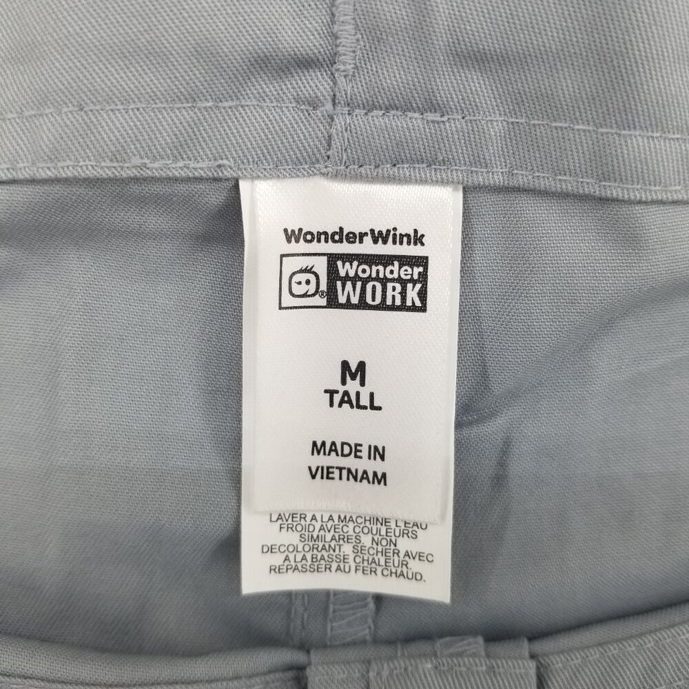 NWT WonderWink WonderWork‎ 500T Unisex Grey Scrub Pant Cargo Medium Tall (33") - Picture 4 of 8